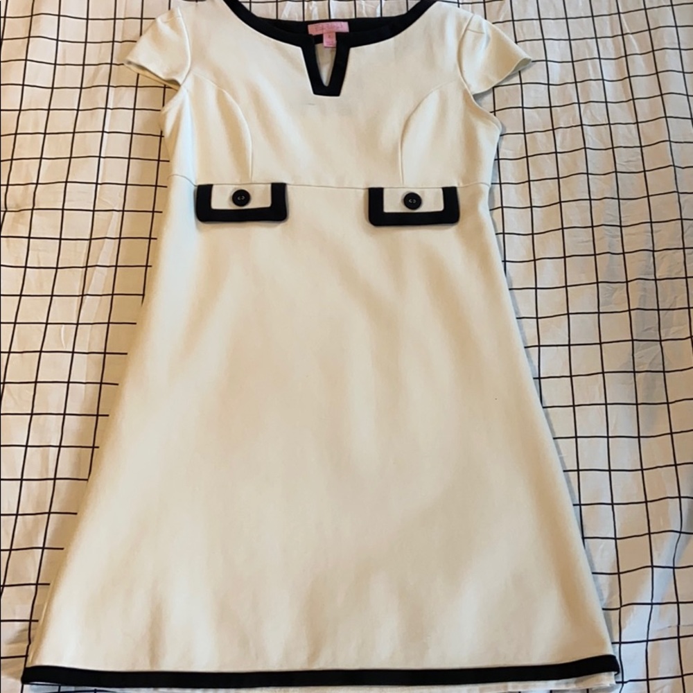 Lilly Pulitzer size 2 cream and black dress